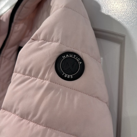 🔵 Nautica Women's Pink Puffer Jacket Size Small - Picture 7 of 13